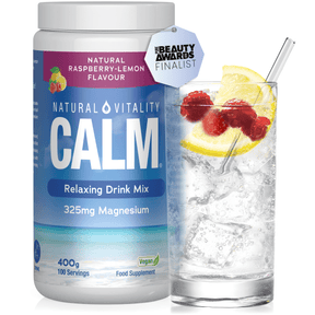 Natural Vitality CALM  Relaxing Drink Mix - Raspberry Lemon Flavour 400g